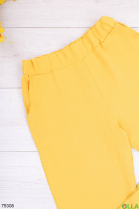 Жіночі жовті брюки