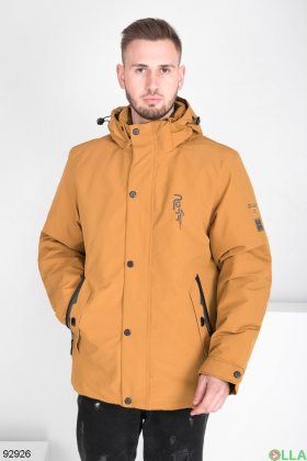 Чоловіча зимова помаранчева куртка