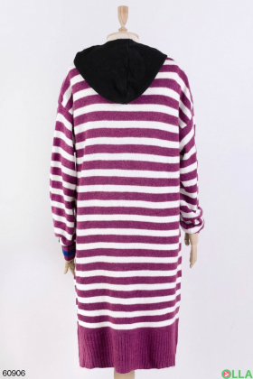 Women's striped knitted dress