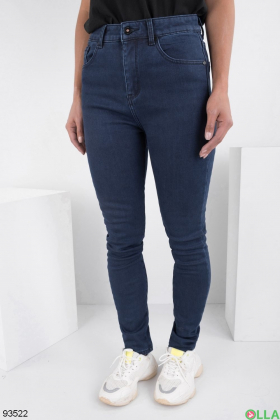 Женские синие джинсы