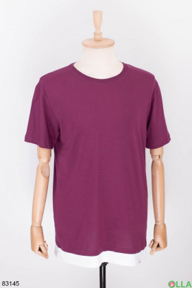 Чоловіча фіолетова футболка