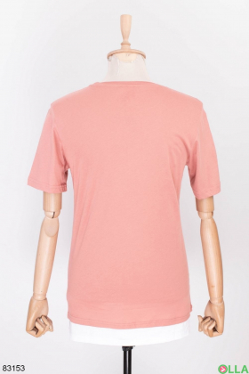 Чоловіча рожева футболка