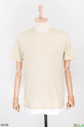 Мужская футболка оливкового цвета