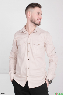Men's light beige shirt