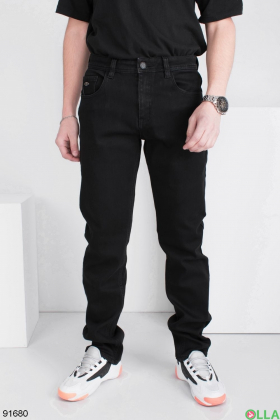 Мужские черные джинсы