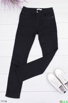 Женские черные джинсы