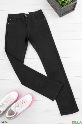 Женские черные джинсы