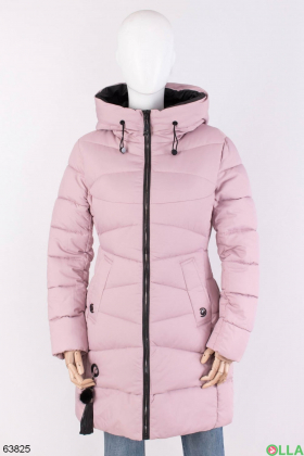 Женская розовая зимняя куртка