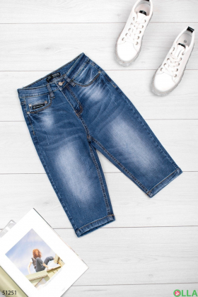 Жіночі джинсові бриджі