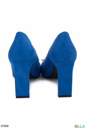 Жіночі сині туфлі на підборах