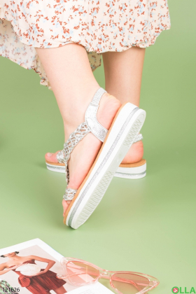 Women's silver sandals