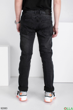 Чоловічі темно-сірі джинси