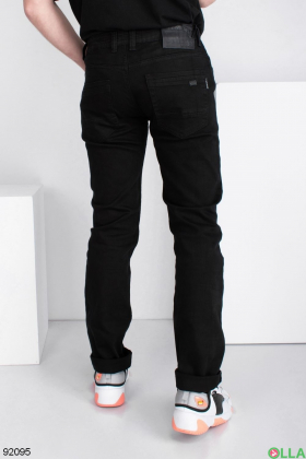 Чоловічі чорні джинси