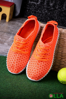 Кросівки з сіточкою помаранчеві