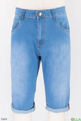 Мужские синие джинсовые шорты 