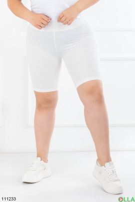 Women's white bike shorts batal
