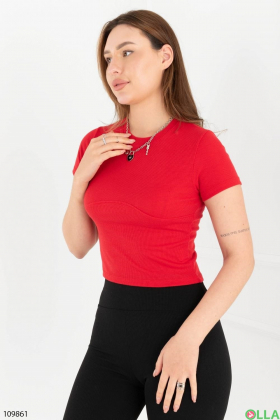 Women's red top