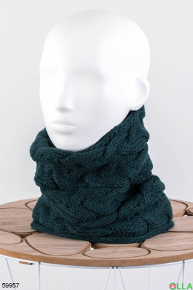Жіночий Зелений шарф-хомут