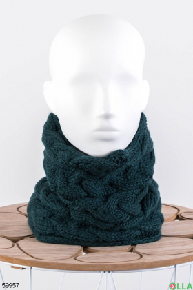 Жіночий Зелений шарф-хомут