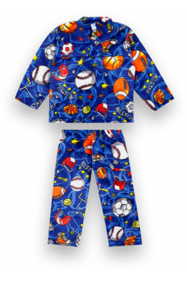 Пижама детская теплая хлопковая для мальчика 