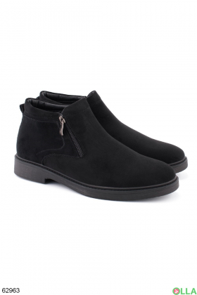 Чоловічі зимові чорні черевики