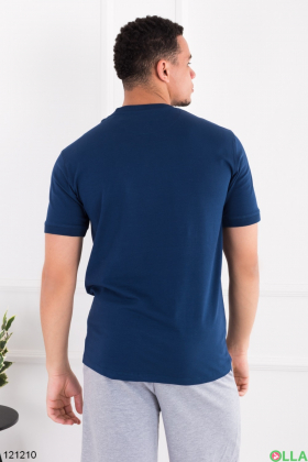 Men's dark blue T-shirt