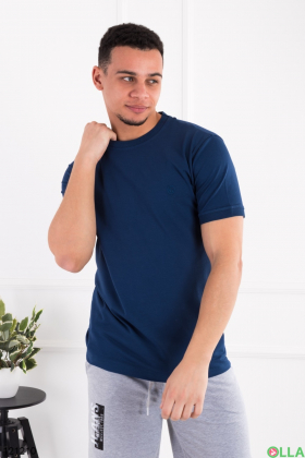 Men's dark blue T-shirt