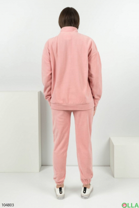 Women's pink tracksuit with lettering