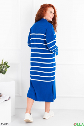 Women's blue striped dress