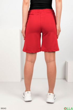 Women's red shorts
