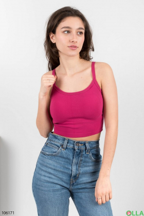 Women's raspberry bra-top