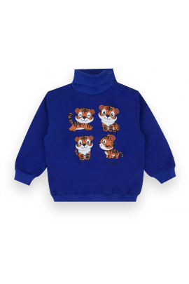 Детский свитер для мальчика SV-21-45-1 "Tiger" на рост (12959) Синий 