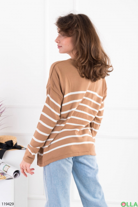 Women's two-tone striped sweater