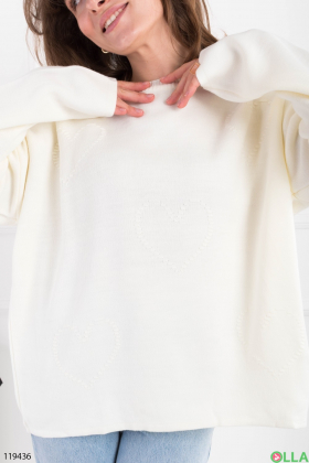 Women's white sweater