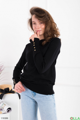 Женский черный свитер