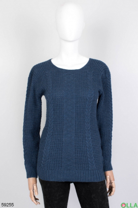 Жіночий темно-синій светр