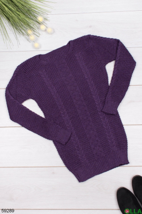 Женский Фиолетовый свитер
