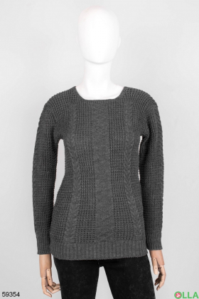 Женский Темно-серый свитер