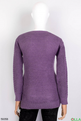 Женский лиловый свитер