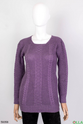 Женский лиловый свитер