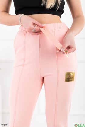 Women's pink sports pants