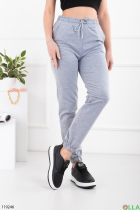 Women's gray jogger pants