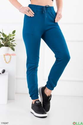 Жіночі сині спортивні брюки-джогери