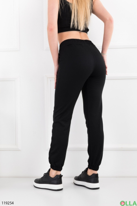 Women's black jogger pants