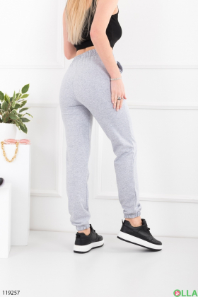Women's gray jogger pants