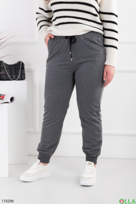 Women's dark gray batal jogger pants