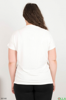 Жіноча біла футболка