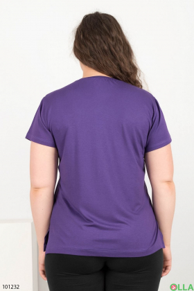 Women's purple T-shirt