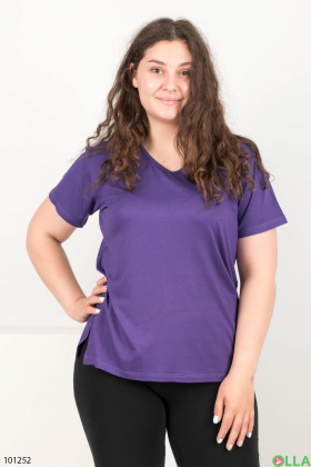 Женская фиолетовая футболка