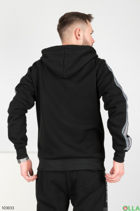 Men's black and gray zip sweatshirt